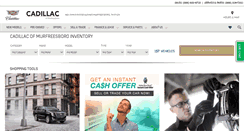 Desktop Screenshot of cadillacofmurfreesboro.com